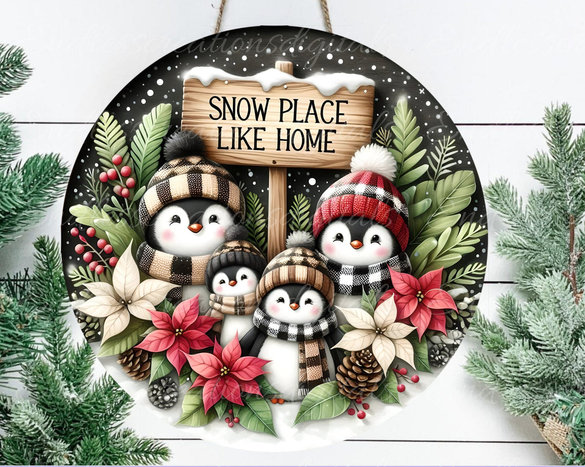 WINTER PENGUINS ROUND
