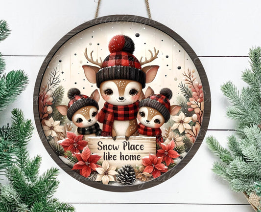 WINTER DEER ROUND
