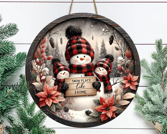 SNOWMAN FAMILY WINTER ROUND