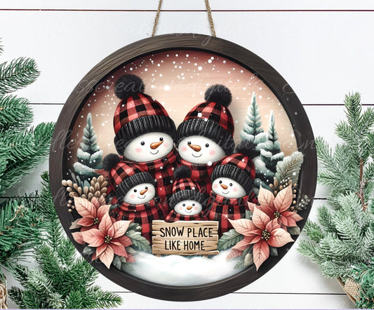 SNOWMAN FAMILY WINTER ROUND