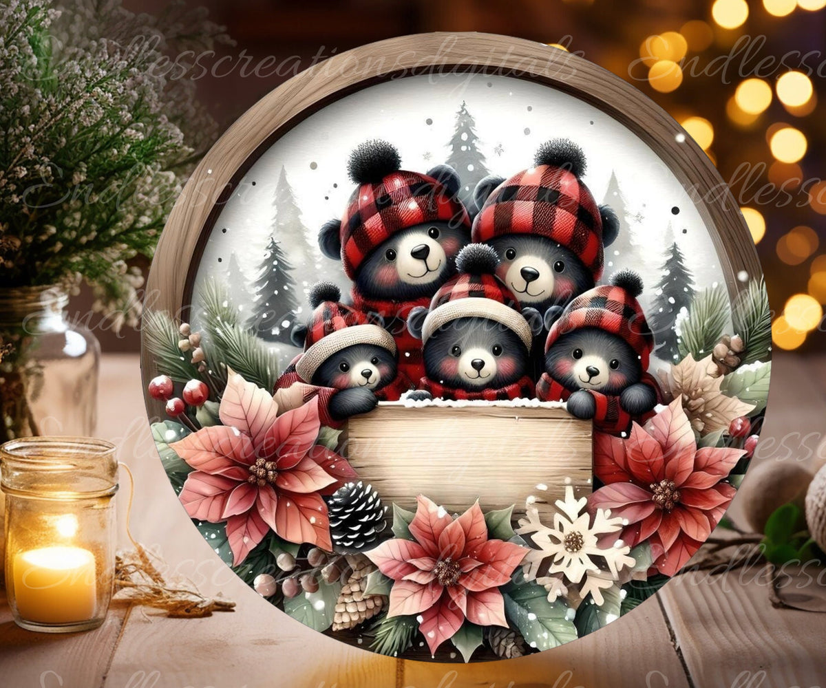 BEAR FAMILY WINTER ROUND