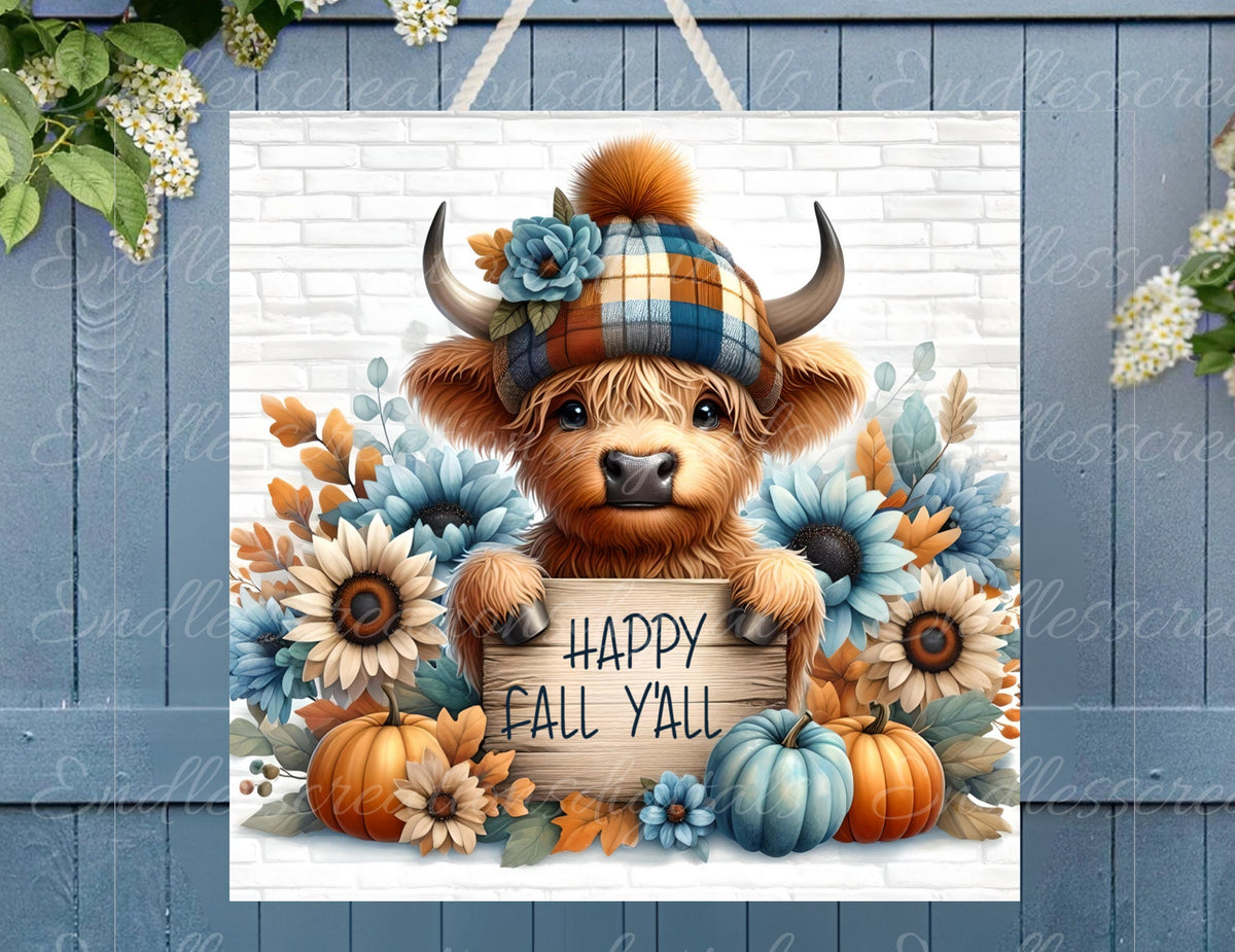 FALL HIGHLAND COW