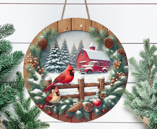 WINTER  CARDINAL ROUND