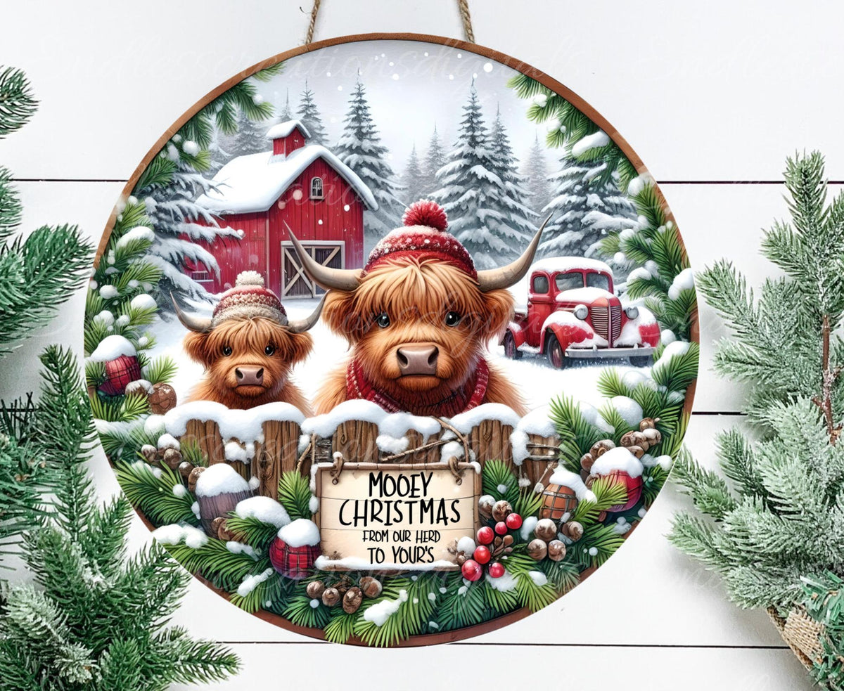 CHRISTMAS HIGHLAND COWS