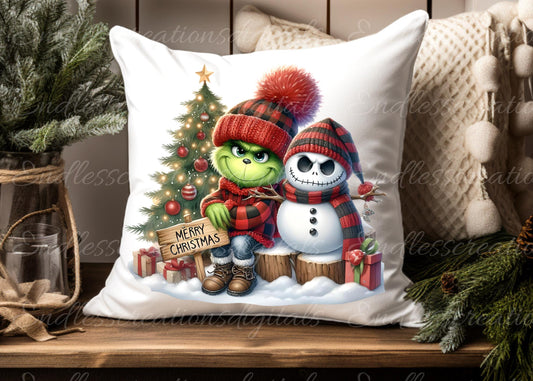 GREEN FACE MONSTER/SKELETON SNOWMAN EXCLUSIVE