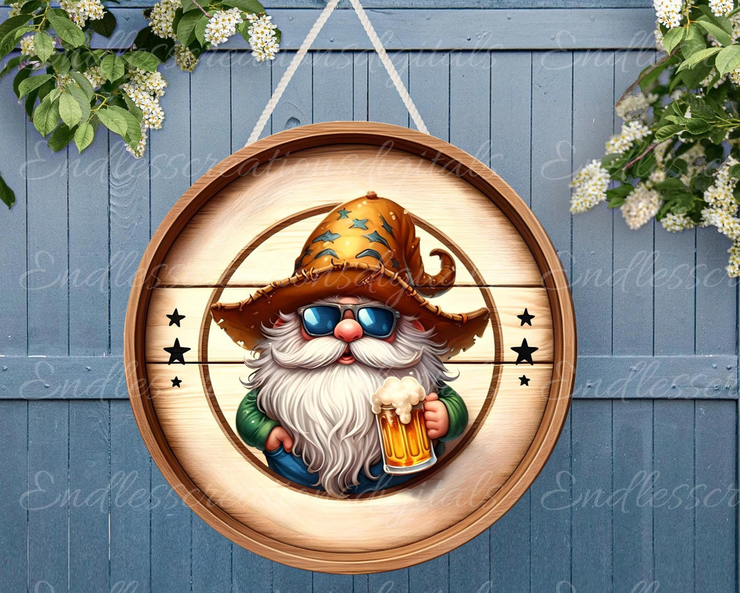 SHITSHOW GNOME DOOR Hanger, wreath sign png, for sublimation high resolution, 2 files for download, 1 add your own text!