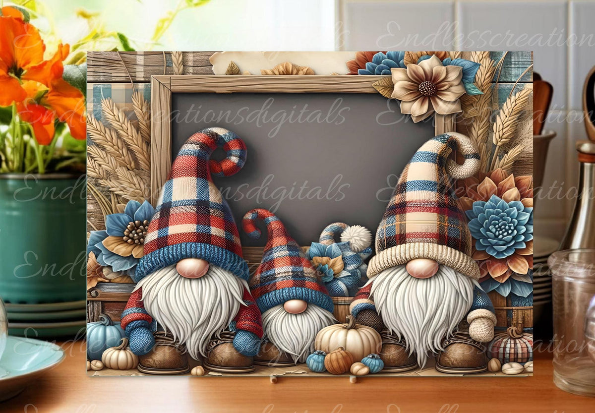 HAPPY FALL GNOME RECTANGLE