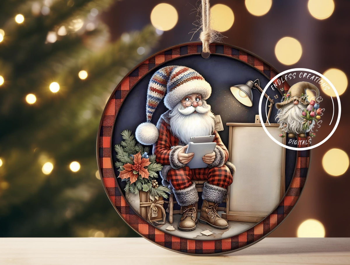 DEAR SANTA TREE ORNAMENT/GIFT TAG