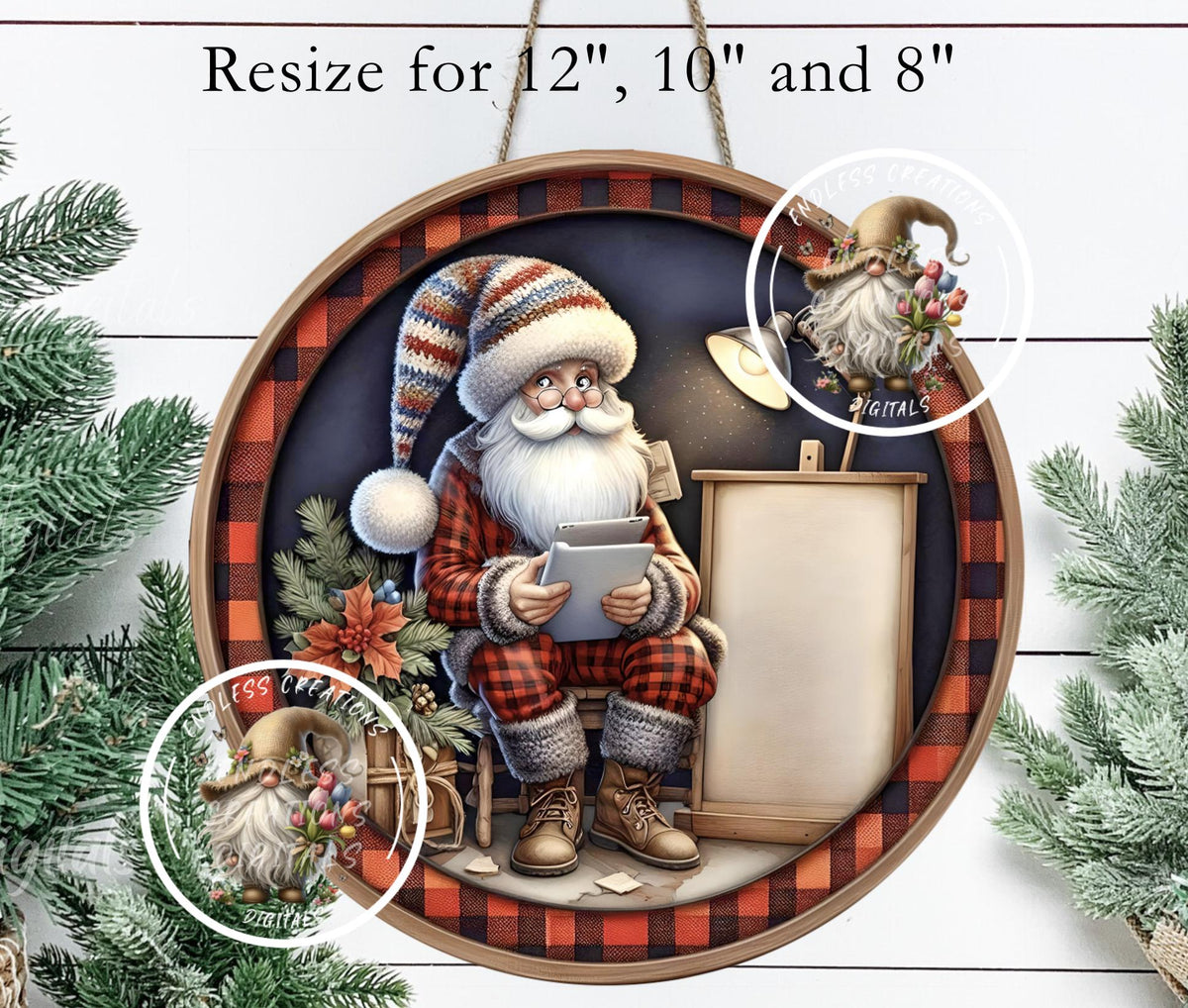 DEAR SANTA TREE ORNAMENT/GIFT TAG