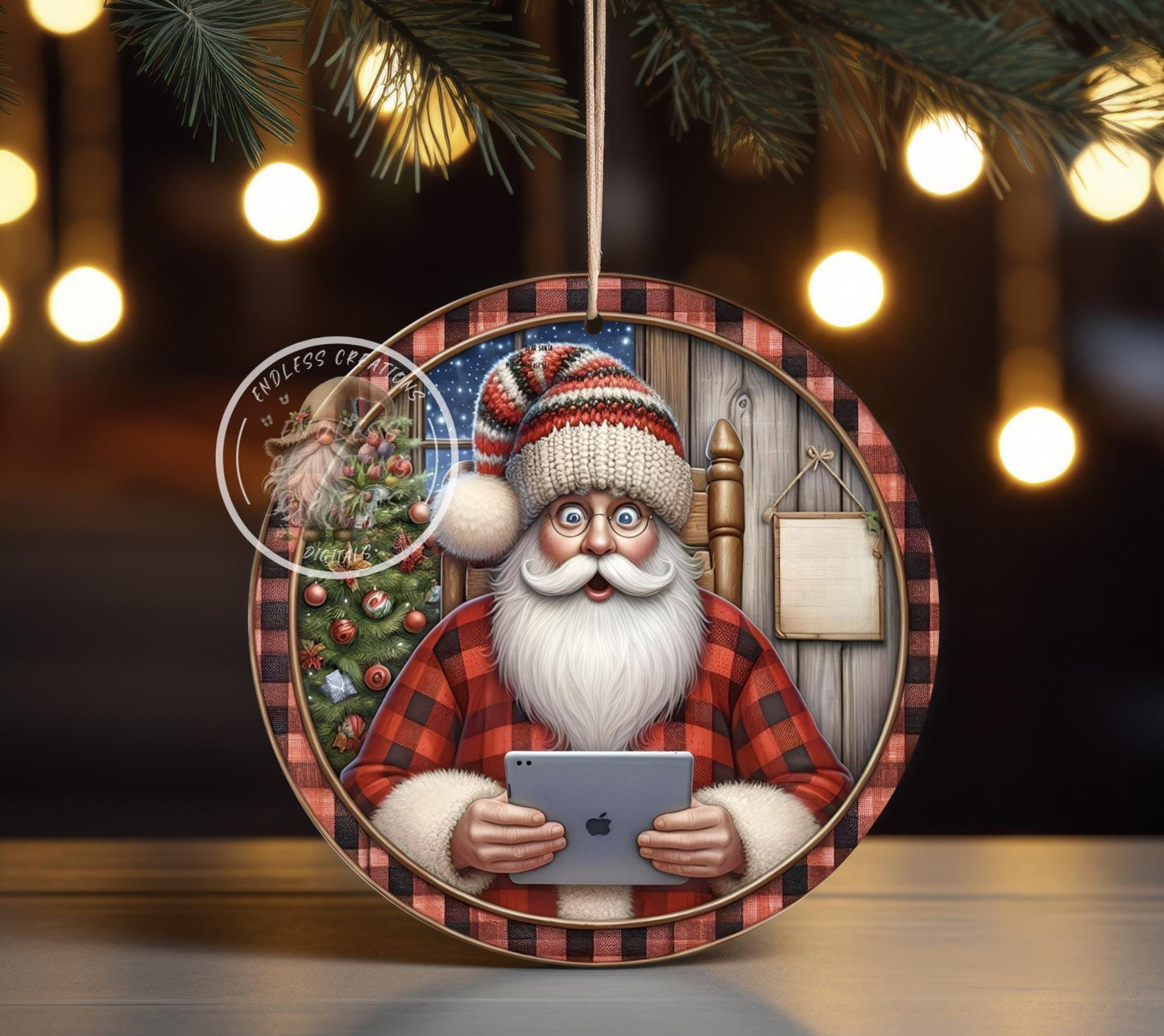 DEAR SANTA SORRY F-Bomb CHRISTMAS ORNAMENT/GIFT TAG