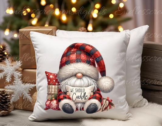 WINTER GNOMES HUGS Pillow covers
