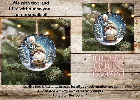DAD STAR CHRISTMAS MEMORIAL TREE ORNAMENT