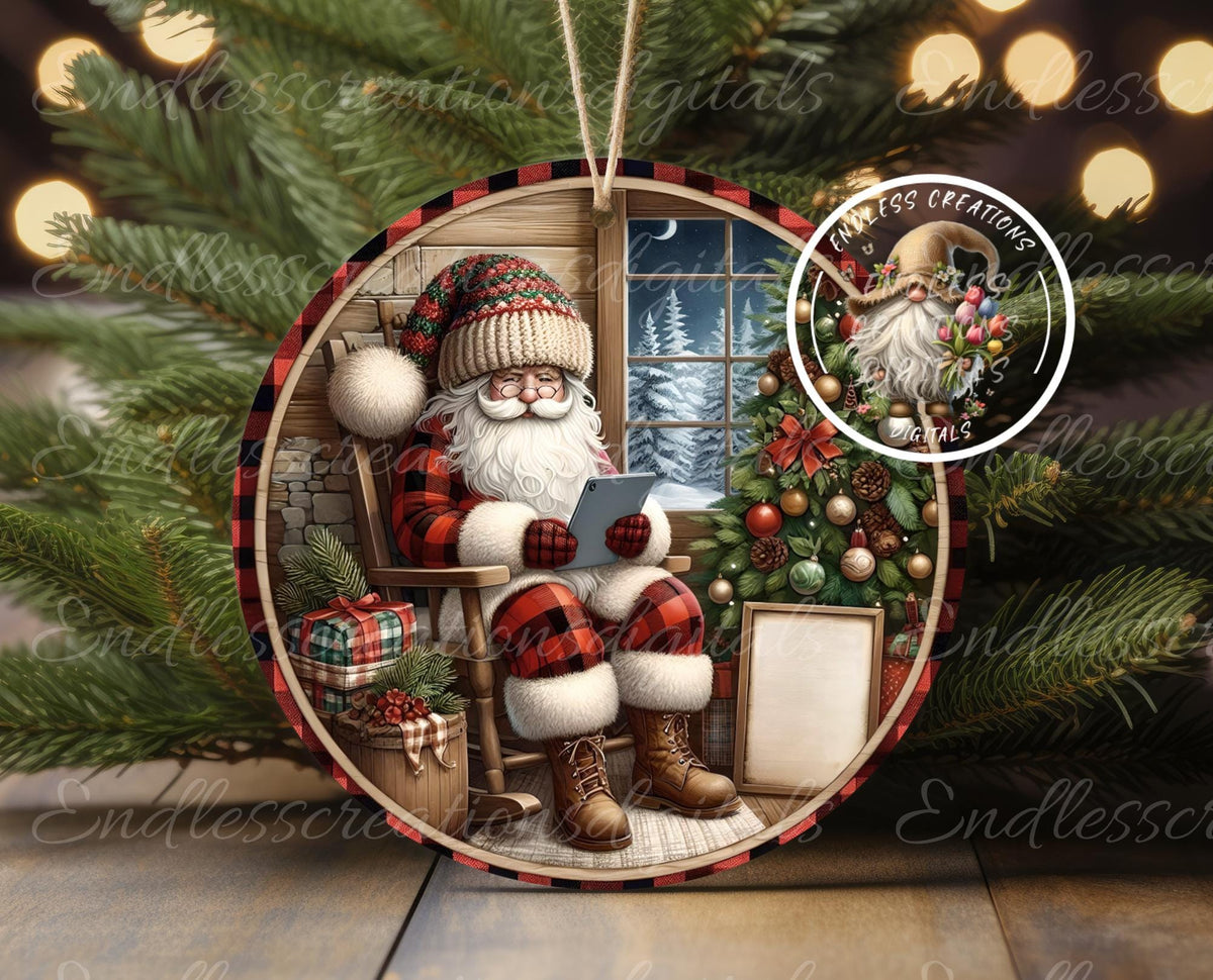 DEAR SANTA ALL I want CHRISTMAS ORNAMENT/GIFT TAG