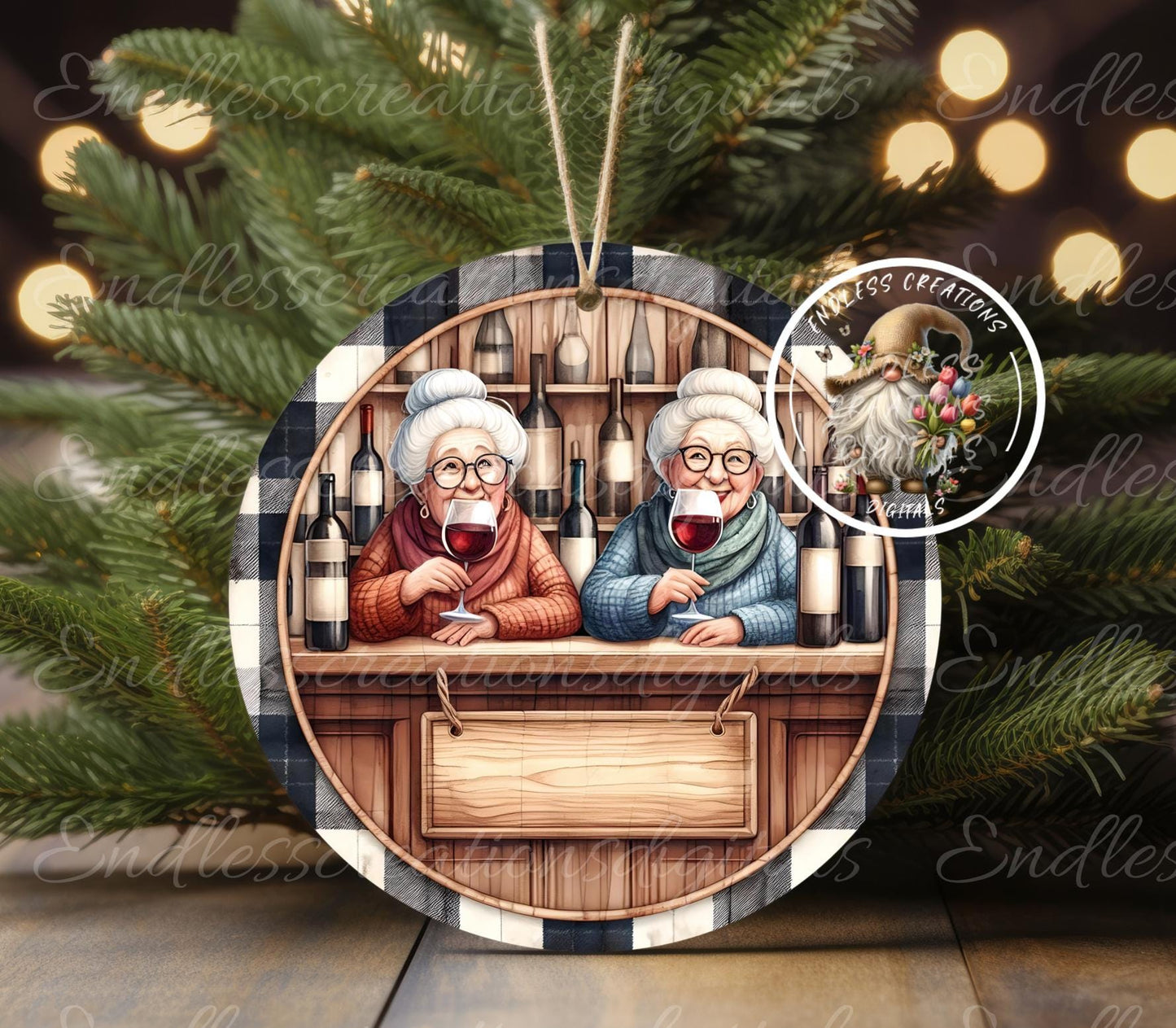 FRIENDSHIP PEE PANTS ORNAMENT/GIFT TAG