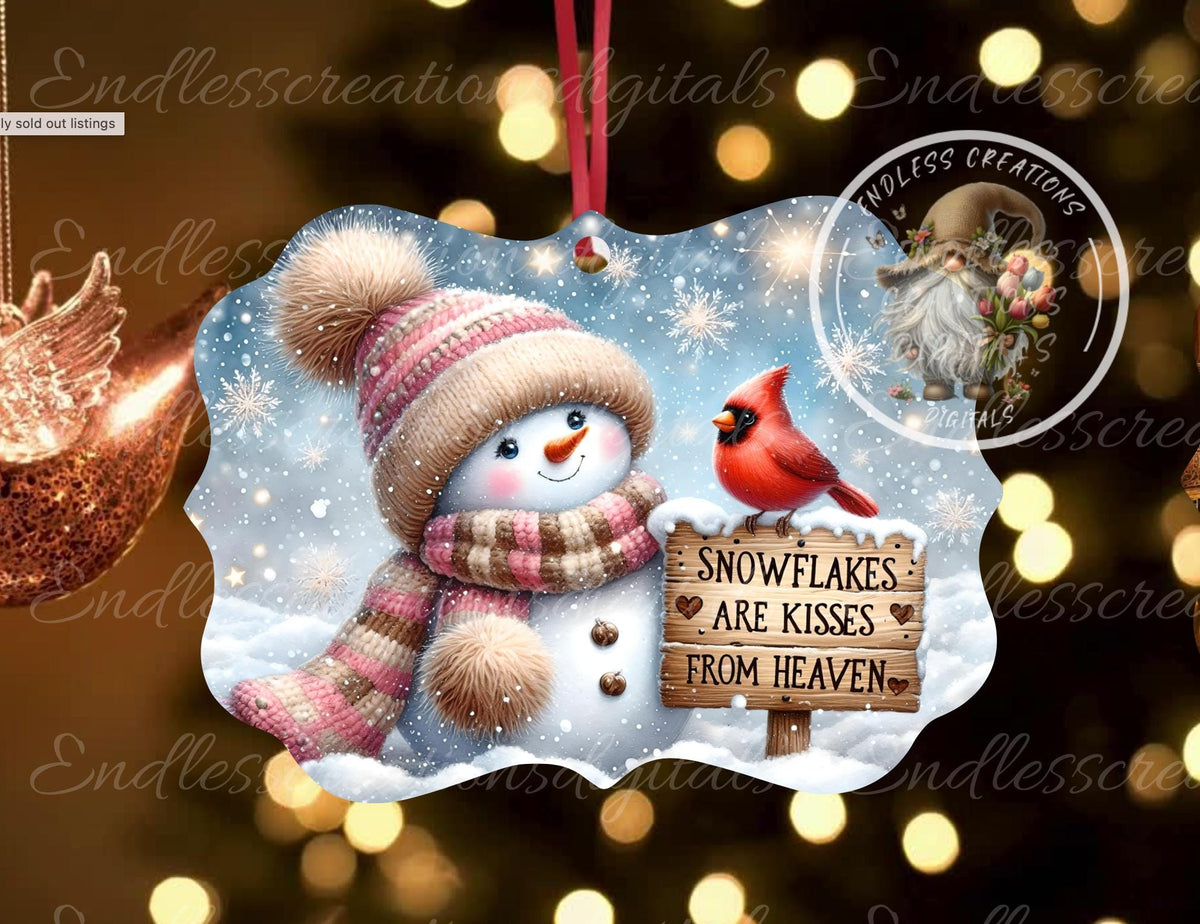 KISSES FROM HEAVEN CHRISTMAS ORNAMENT/GIFT TAG