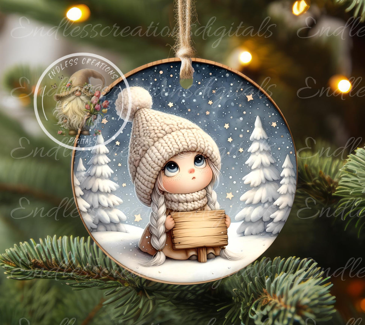 SISTERS ARE STARS CHRISTMAS ORNAMENT