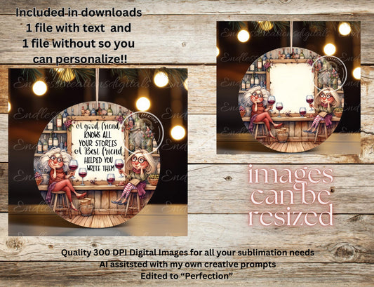 GOOD FRIENDS STORIES Christmas Ornament/Gift Tag