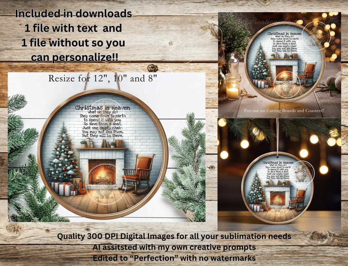 CHRISTMAS IN HEAVEN  ORNAMENT/GIFT TAG