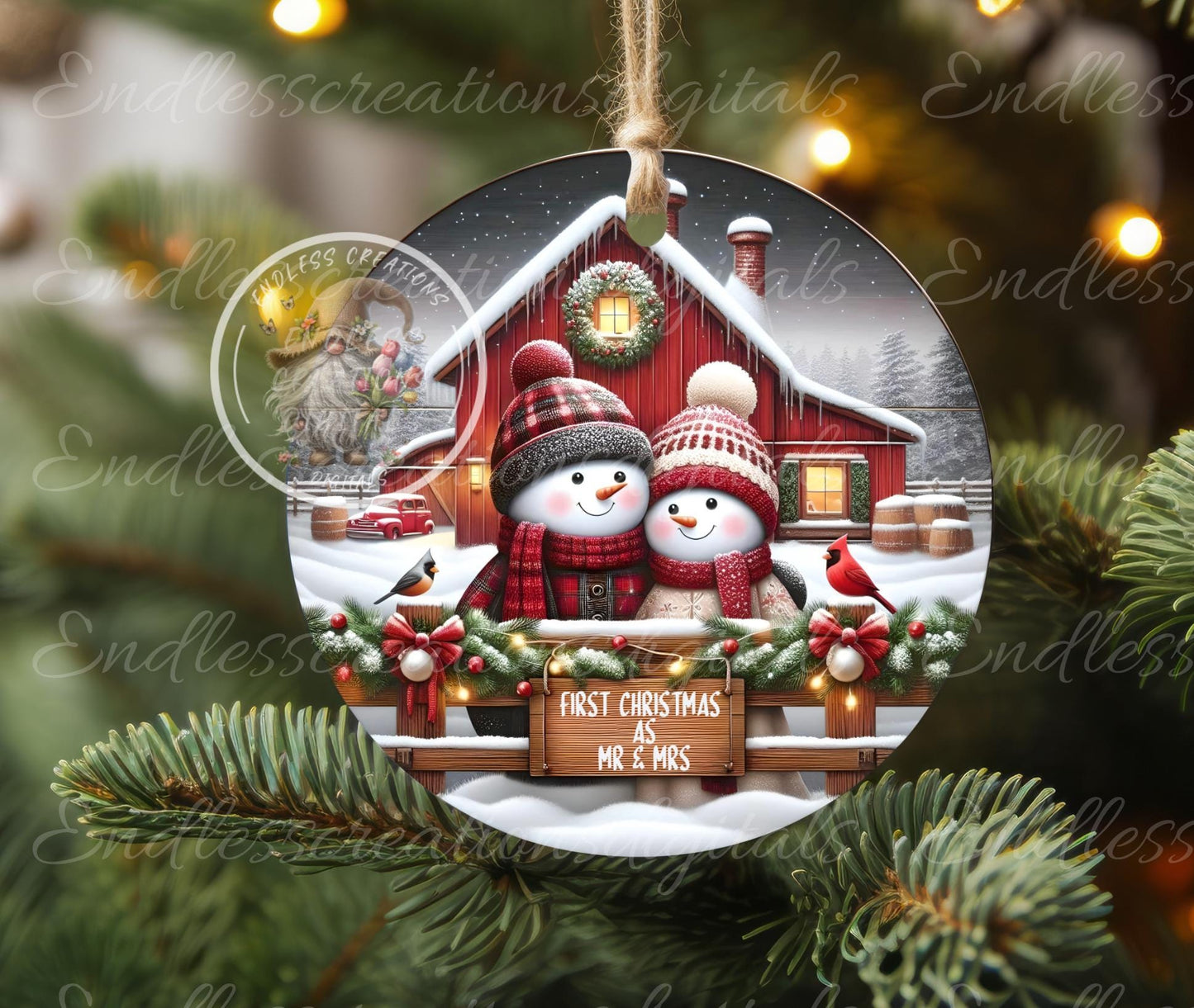 HUSBAND AND WIFE FIRST CHRISTMAS  ORNAMENT