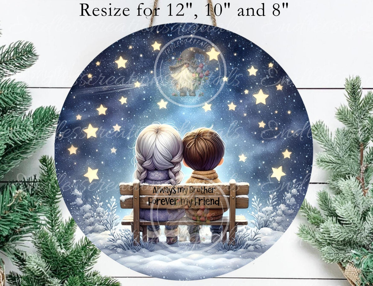 BROTHER/SISTER BEST FRIENDS ORNAMENT