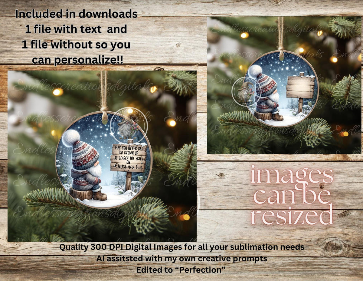SEARCH THE SKIES CHRISTMAS ORNAMENT/GIFT TAG