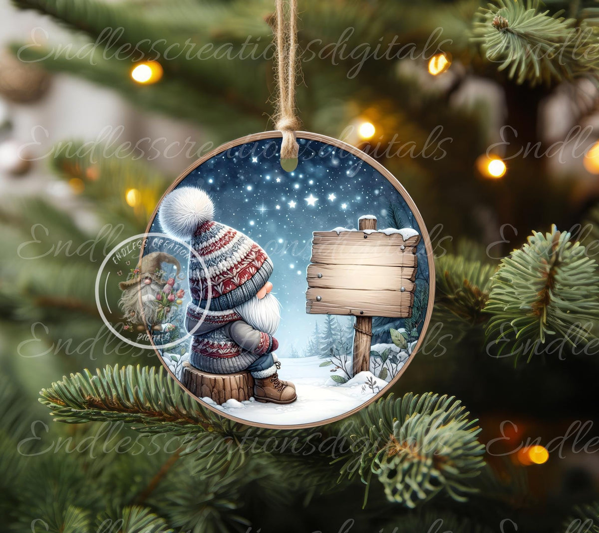 SEARCH THE SKIES CHRISTMAS ORNAMENT/GIFT TAG