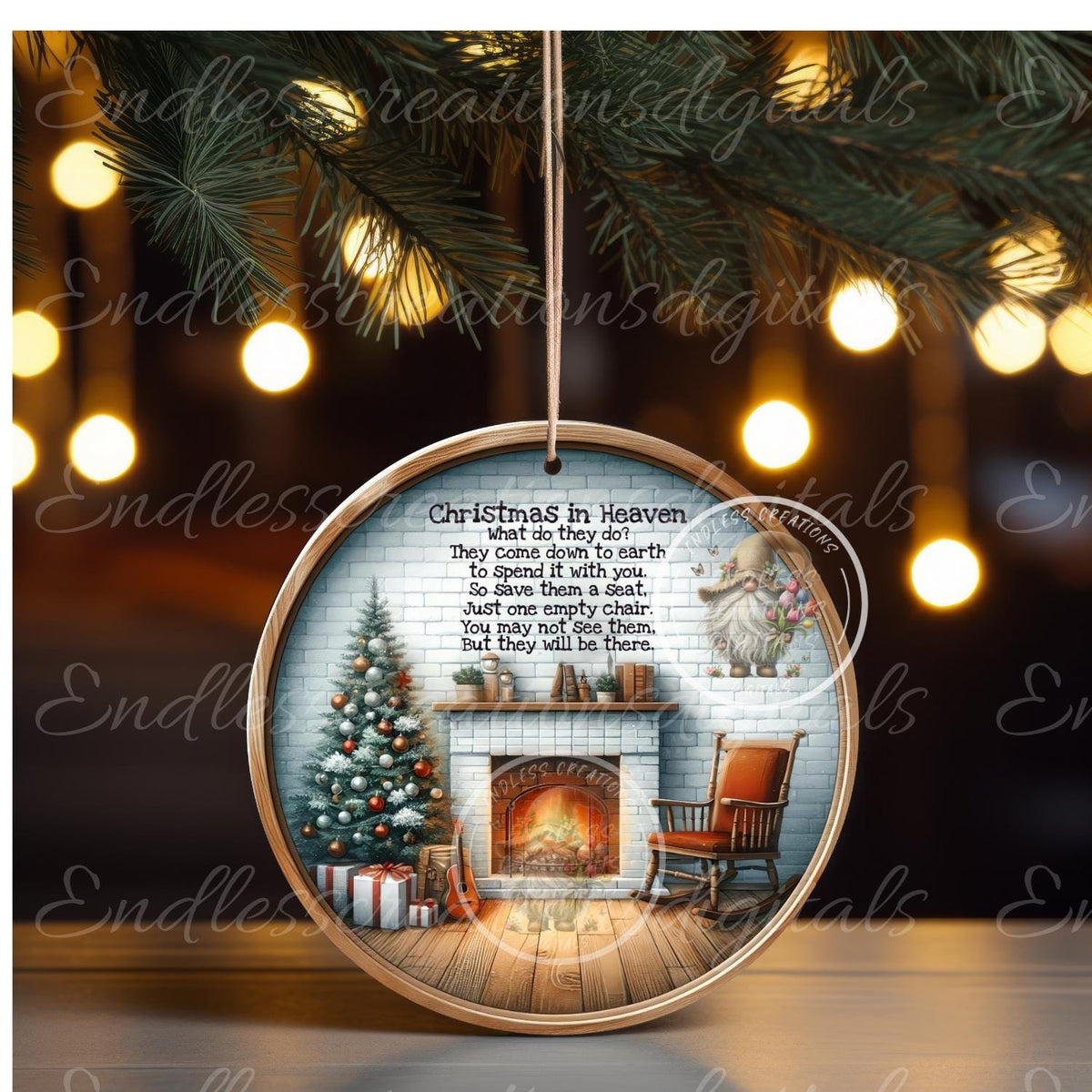 CHRISTMAS IN HEAVEN  ORNAMENT/GIFT TAG