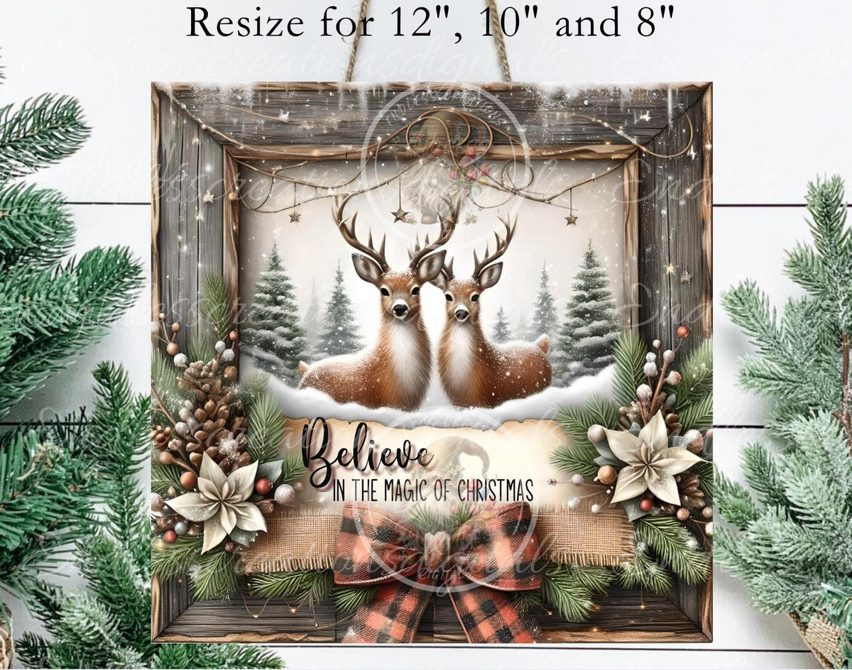 BELIEVE DEER SQUARE winter