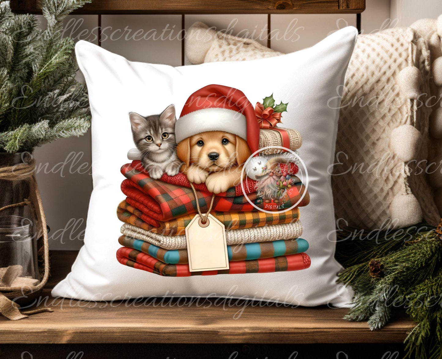 CHRISTMAS PUPPIES KITTENS TRANSPARENCY BUNDLE