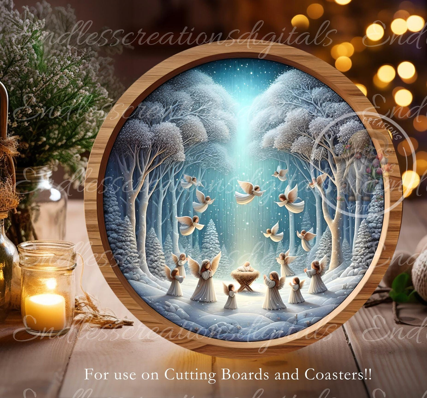 HARK THE HERALD CHRISTMAS ORNAMENTS/GIFT TAG