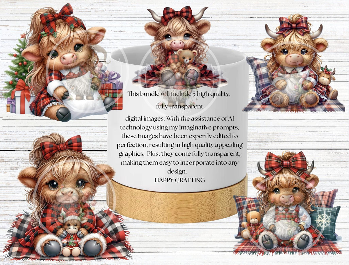 HOLIDAY GIRLY COW TRANSPARENCIES