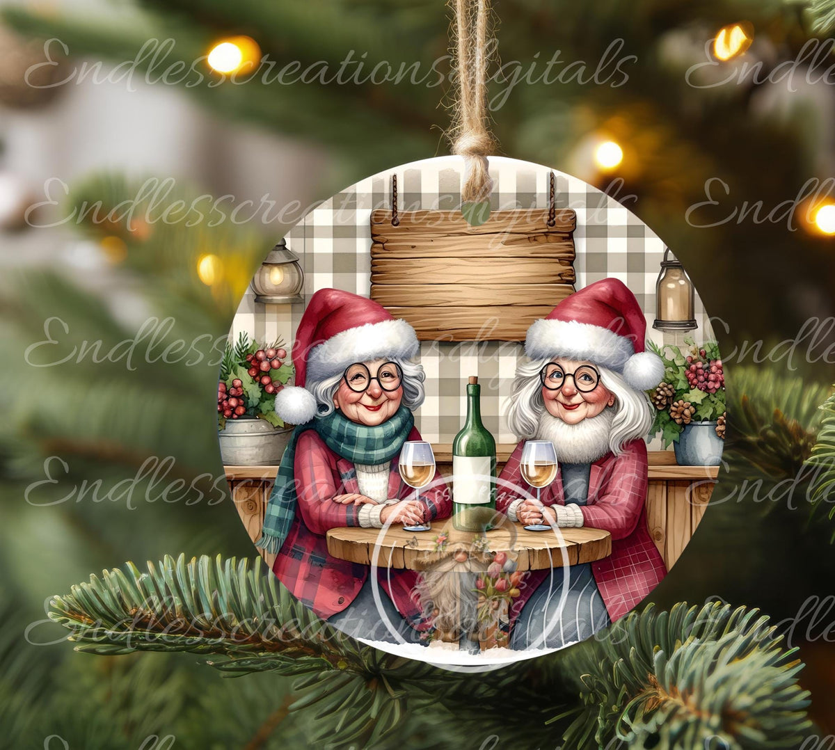 OLD FRIEND Christmas Ornament/Gift Tag
