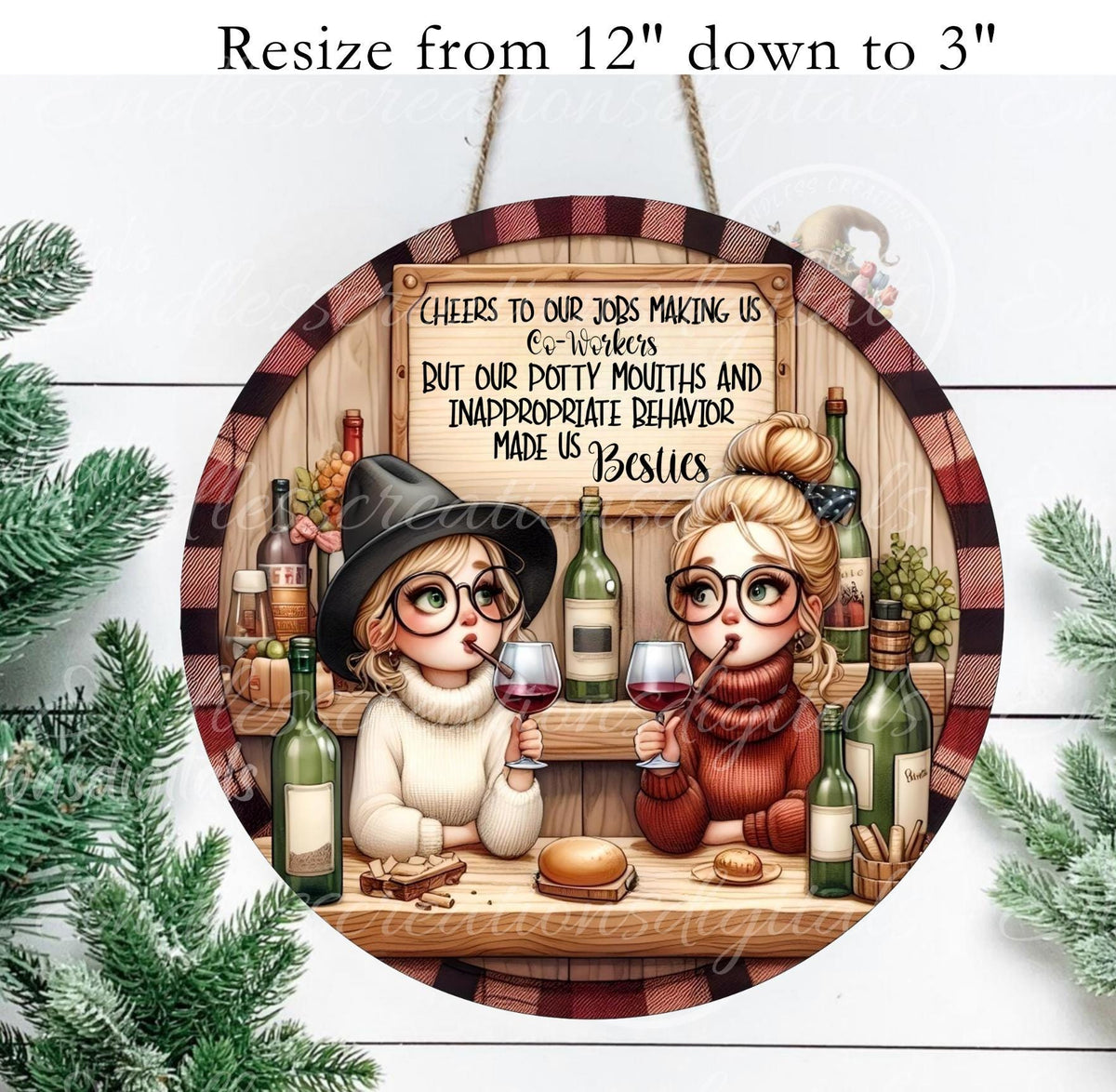 CO-WORKERS FRIEND ORNAMENT/GIFT TAG