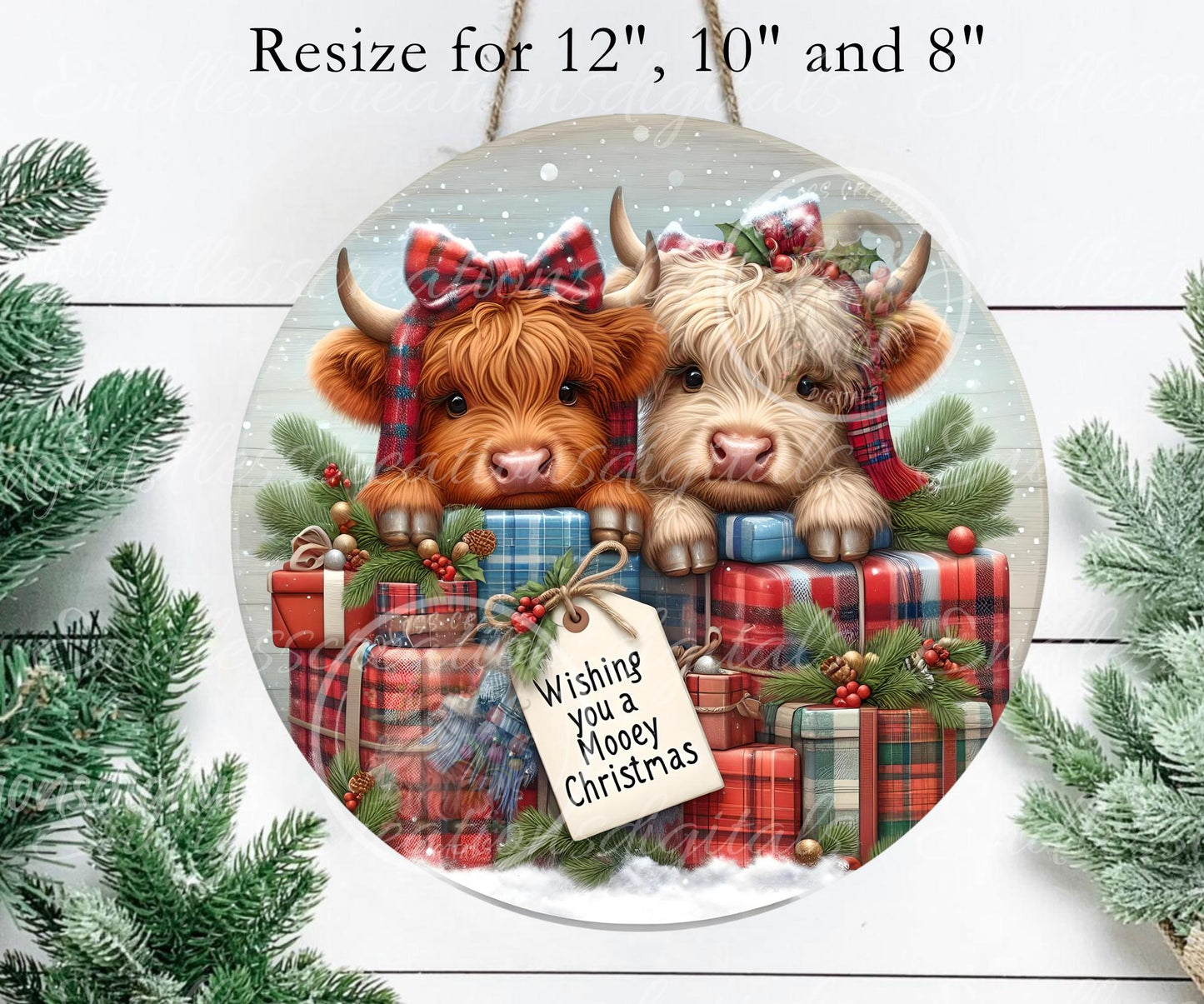 MOOEY HIGHLANDS ROUND  CHRISTMAS