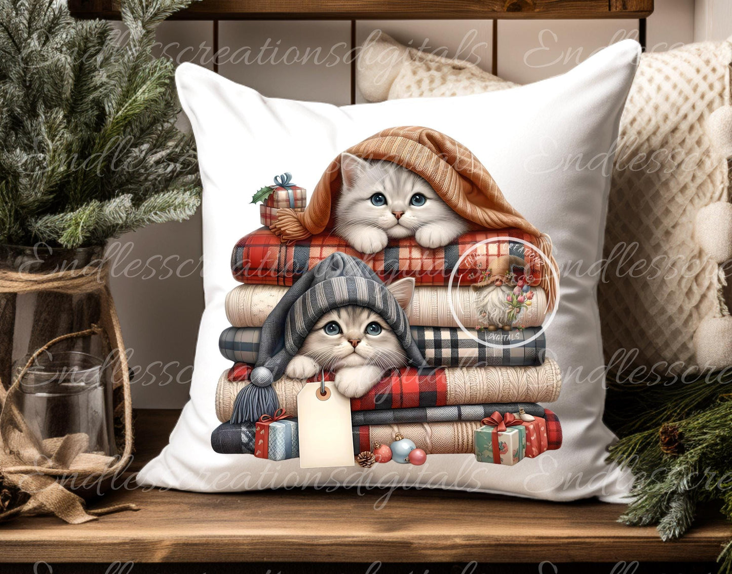 CHRISTMAS PUPPIES KITTENS TRANSPARENCY BUNDLE