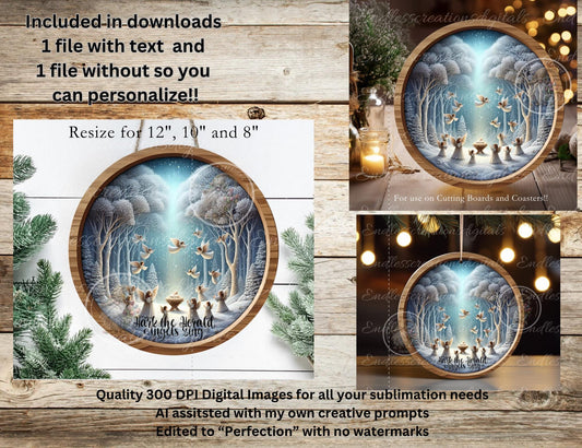 HARK THE HERALD CHRISTMAS ORNAMENTS/GIFT TAG