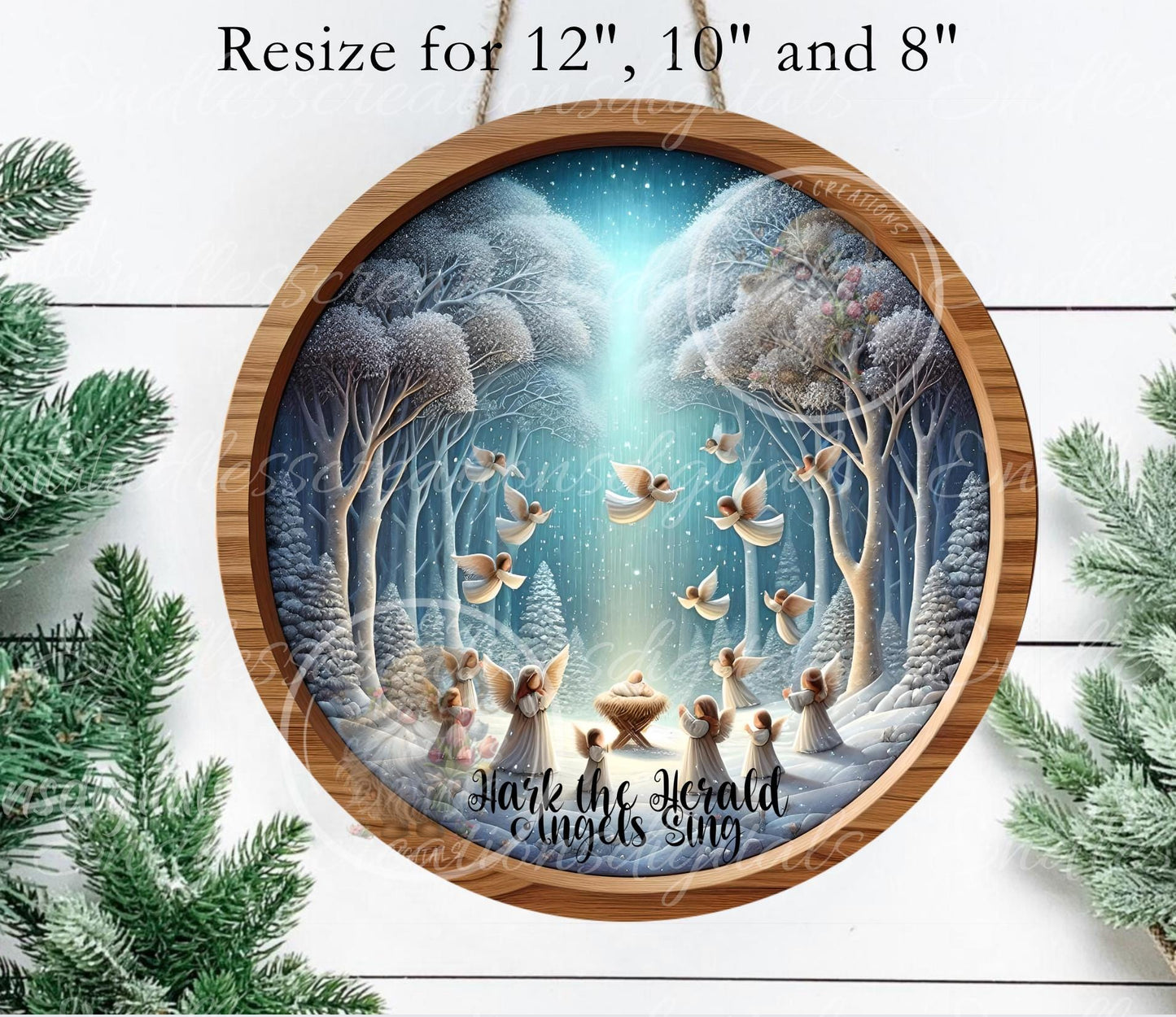 HARK THE HERALD CHRISTMAS ORNAMENTS/GIFT TAG