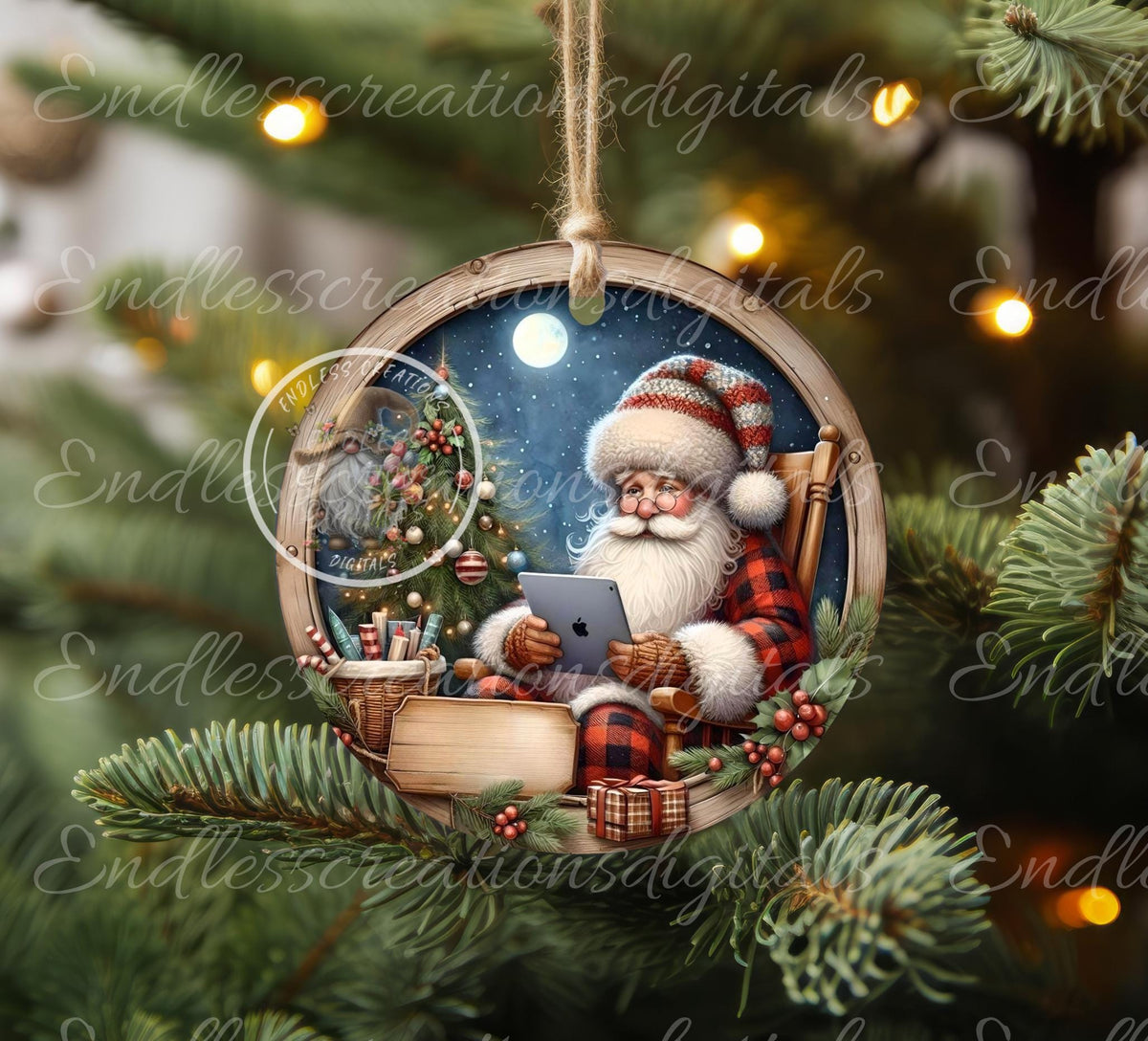 DEAR SANTA, CHRISTMAS ORNAMENT/GIFT TAG