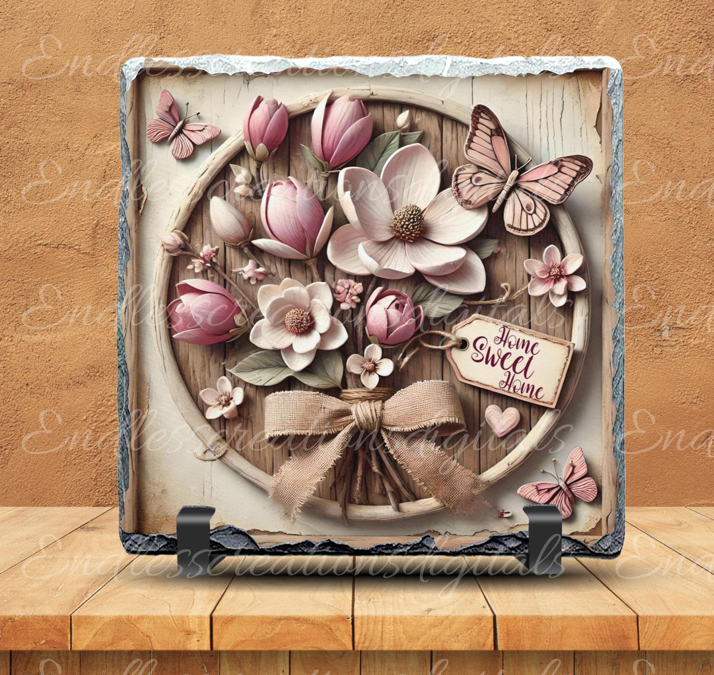 MAGNOLIA SQUARE HOME Sweet Home door hanger, wreath sign, slate,  for sublimation high resolution can be resized, 2 files 1 blank, resize