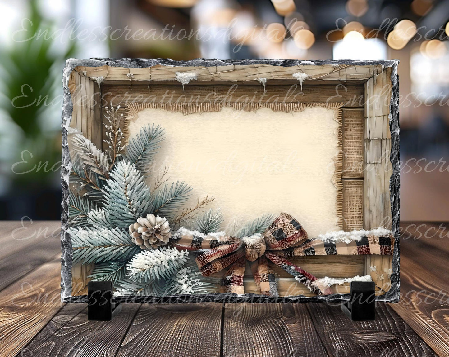 FRAMED WINTER WONDERLAND RECTANGLE