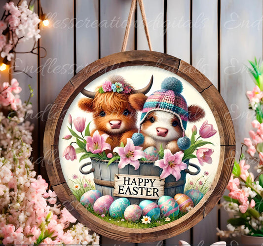 EASTER HIGHLAND COWS