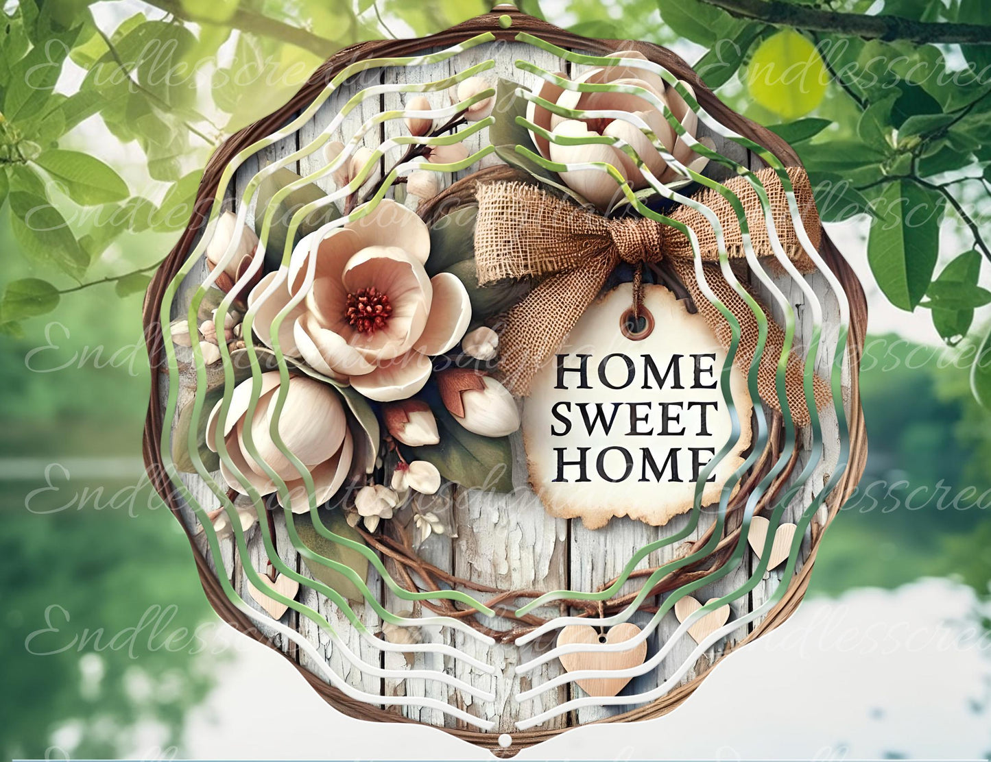 HOME SWEET HOME Spring door hanger keychain, round slate,  for sublimation high resolution can be resized, 2 files 1 blank, resize