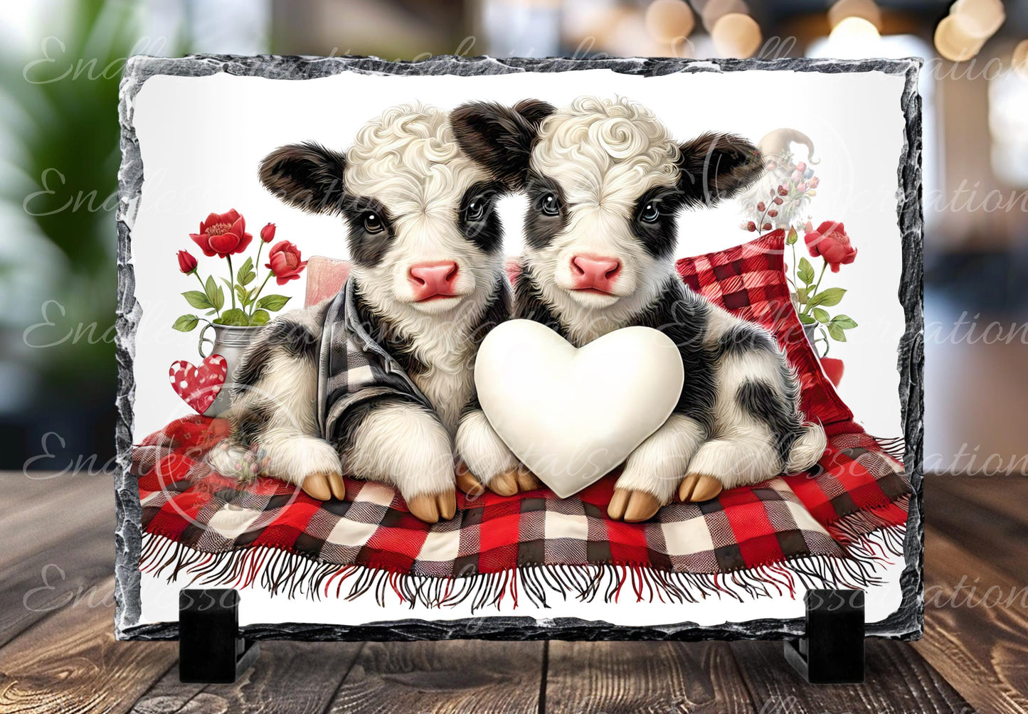 LOVE COWS VALENTINES pillow covers, tea towel, mugs, slates etc. sublimation   5 high definition 300 Dpi, transparent, add your own text