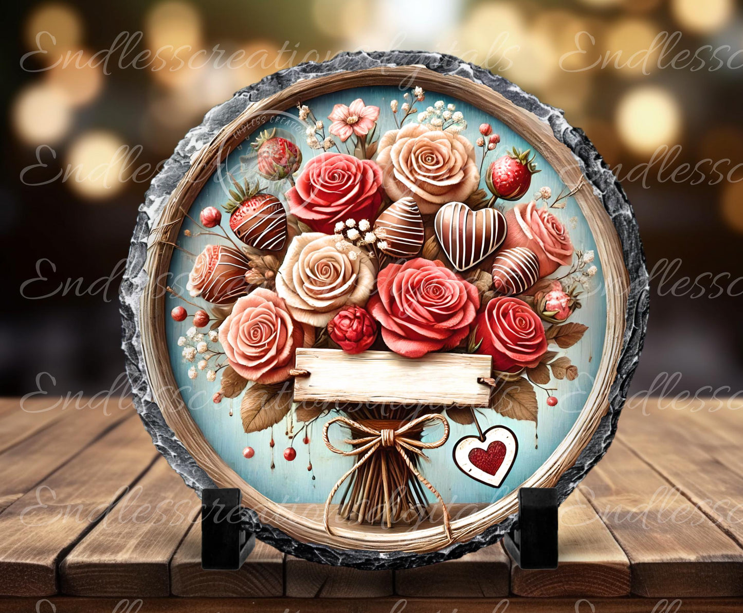 MY VALENTINE ROSES, digital download only, 2 files, 1 blank for your own text, 300 dpi