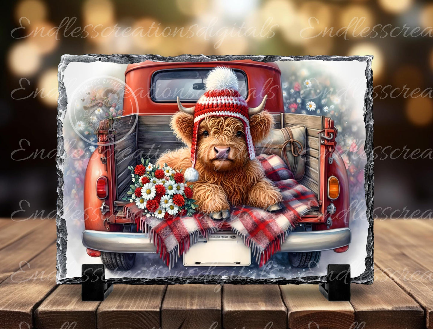 VALENTINES BE MINE Highland Cow, digital download only, 2 files, 1 blank for your own text, 300 dpi