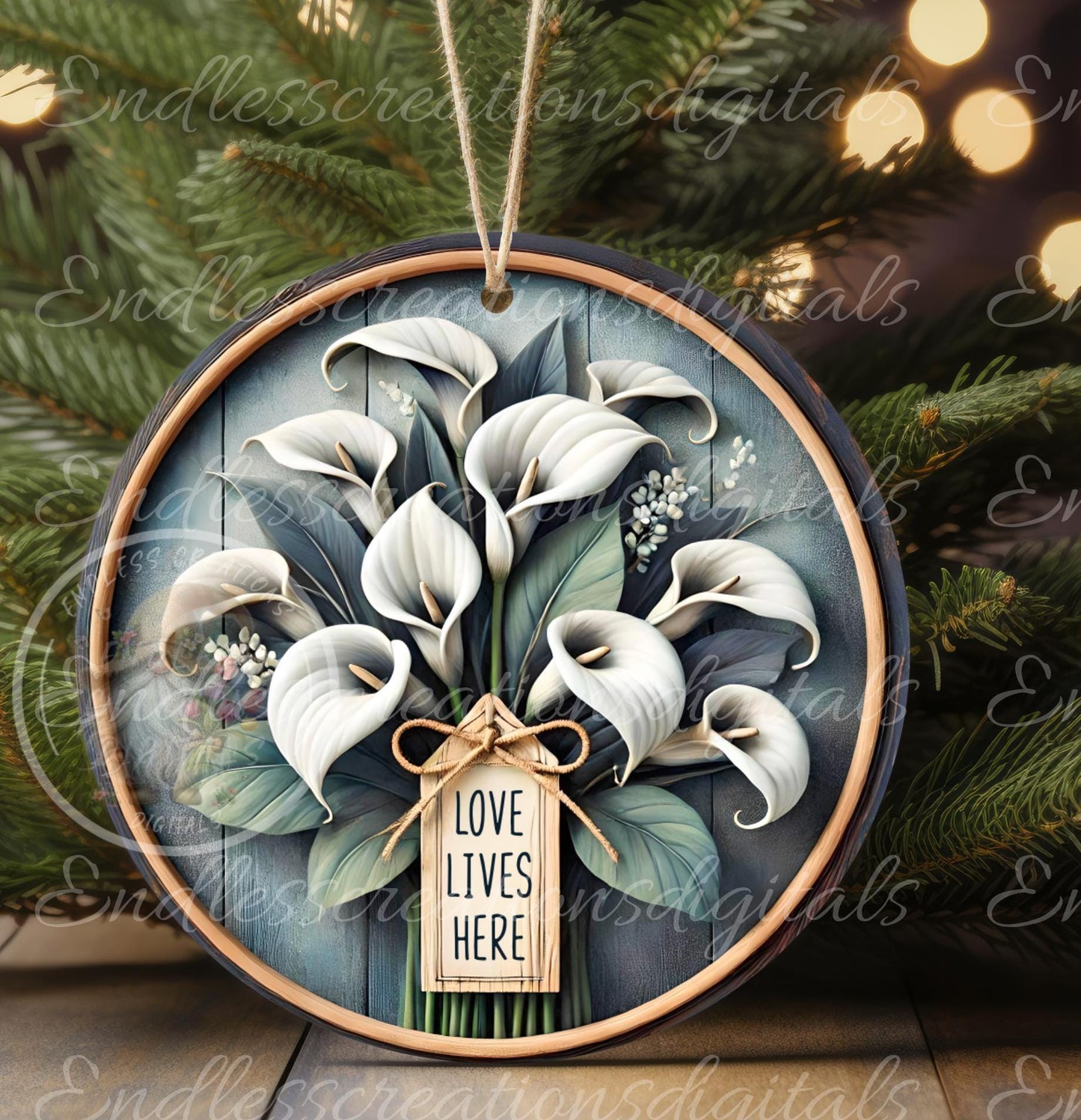 LOVE LIVES HERE Floral, wreath sign png, for sublimation high resolution 2 file, 1 add your own text