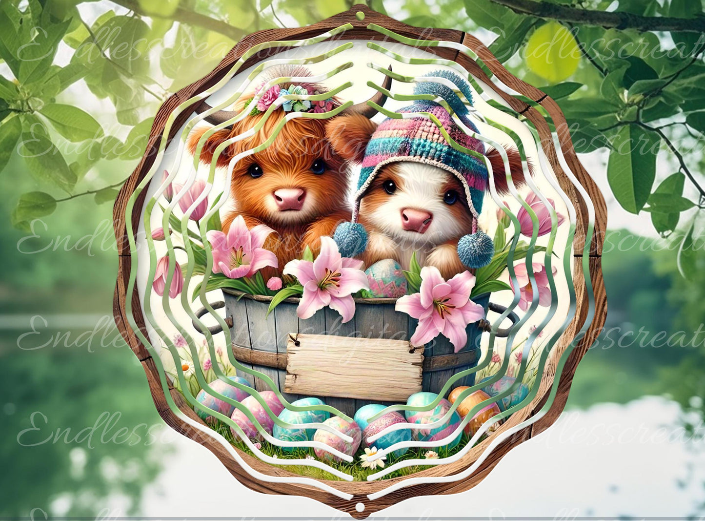 EASTER HIGHLAND COWS
