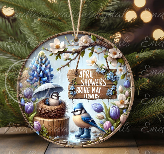SPRING BABY BLUEJAYS ROUND