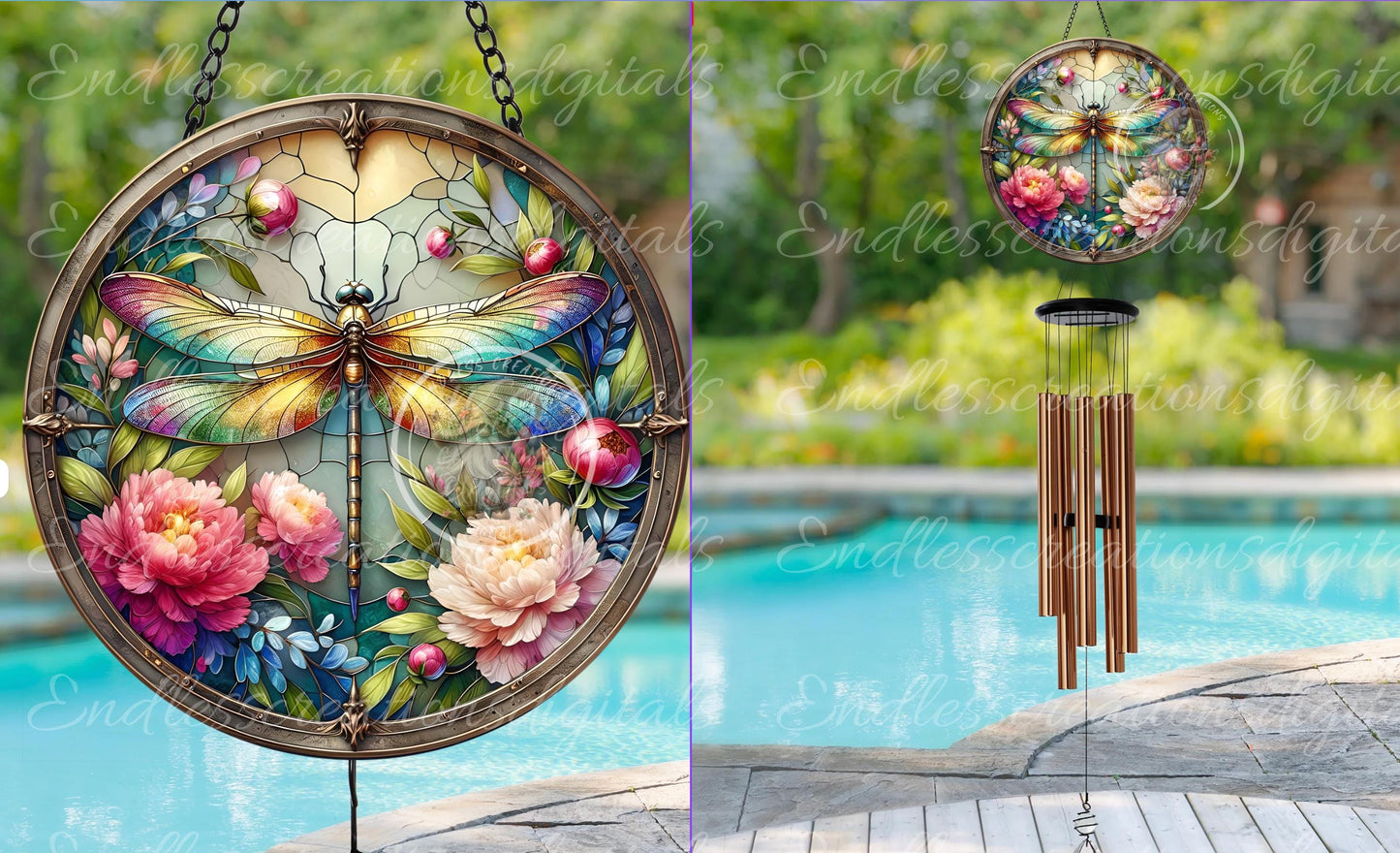 SPRING DRAGONFLY PEONY ROUND