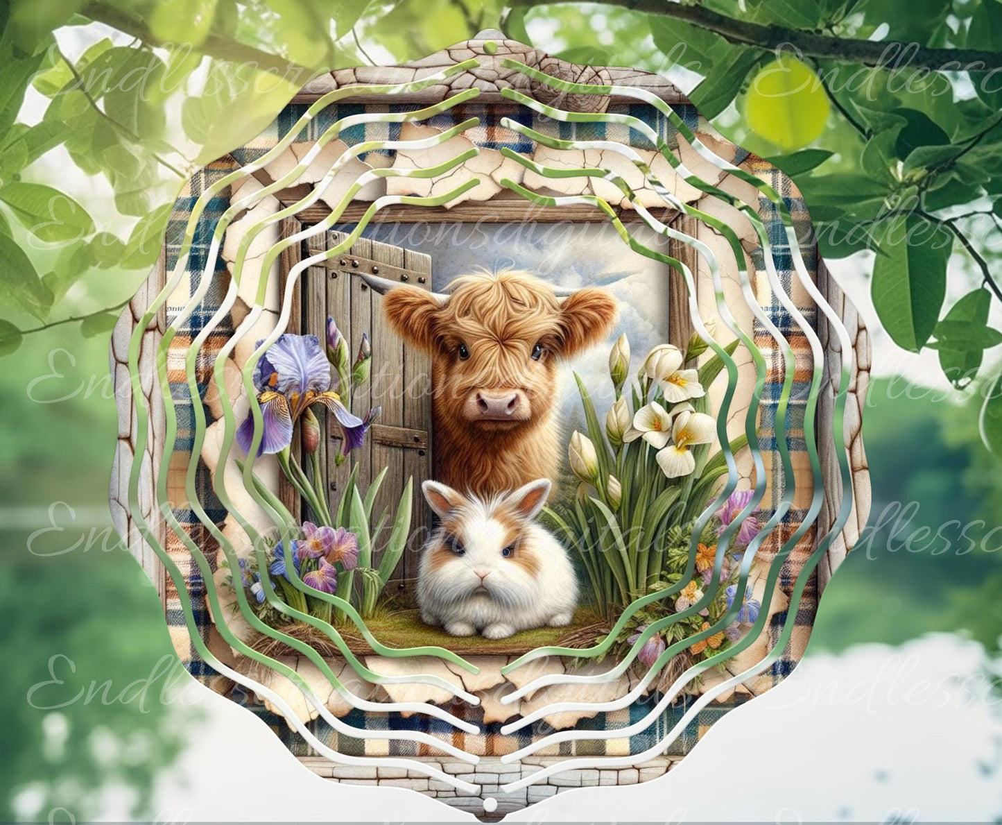 SPRING COW BUNNY Wreath Sign, door hanger, Cutting Board, slate for sublimation, 300 dpi  1 file for download can be resized from 3 to 12"